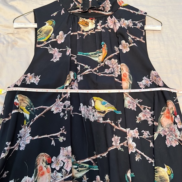 Ted Baker - Fancy black dress with bird and pearl pattern; size 2 - Picture 6 of 6